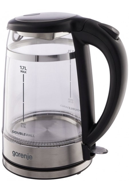 Электрочайник Gorenje K17GDW (черный/серебристый) 6