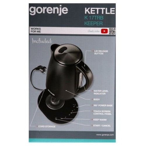 Электрочайник Gorenje K17TRB (черный) 8