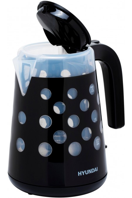 Электрочайник Hyundai HYK-G2012 (черный/прозрачный) 2
