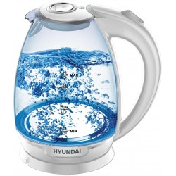 Электрочайник Hyundai HYK-G2409 (белый/серебристый)