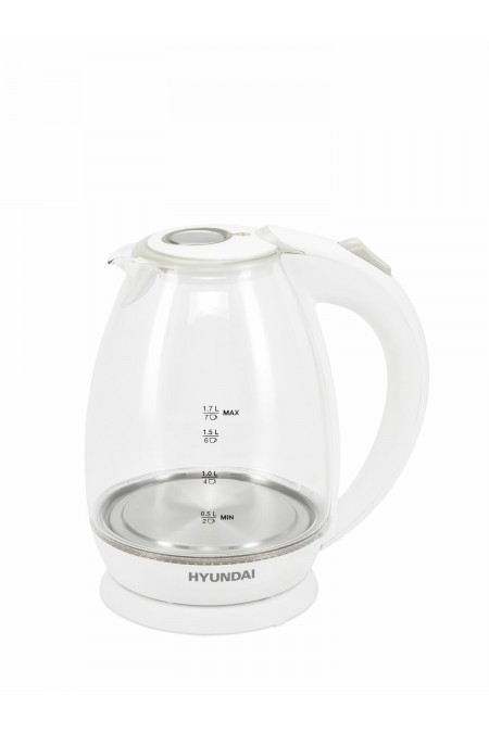 Электрочайник Hyundai HYK-G2409 (белый/серебристый) 6