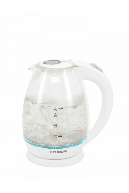 Электрочайник Hyundai HYK-G2409 (белый/серебристый) 7