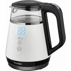 Электрочайник Hyundai HYK-G3013 (белый/черный)