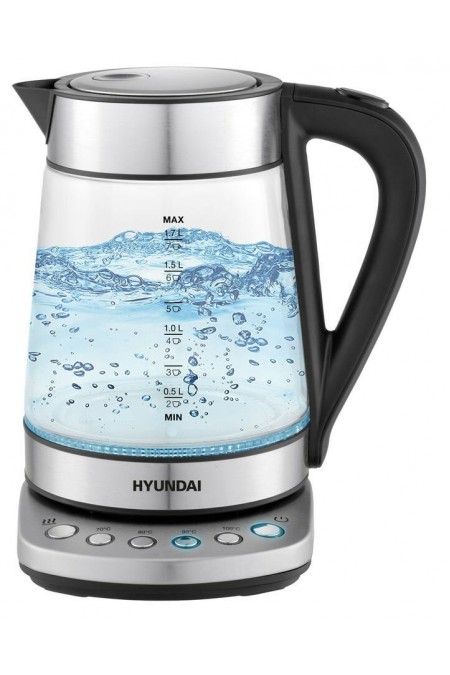 Электрочайник Hyundai HYK-G3026 (серебристый) 