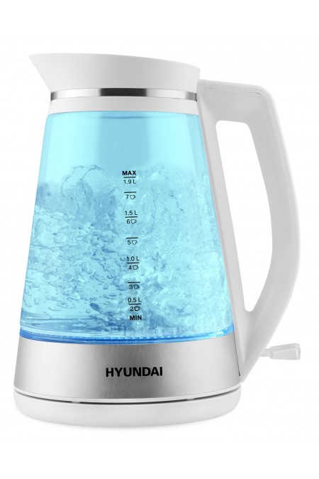 Электрочайник Hyundai HYK-G3037 (белый) 5