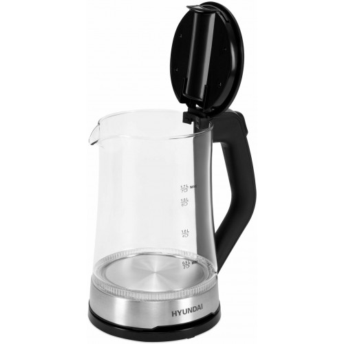 Электрочайник Hyundai HYK-G3401 (черный/серебристый) 4