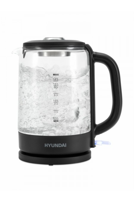 Электрочайник Hyundai HYK-G3402 (серый/серебристый) 5