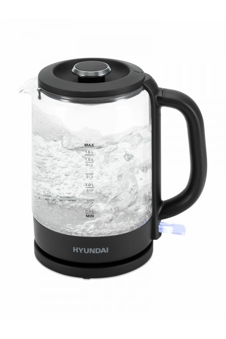 Электрочайник Hyundai HYK-G3402 (серый/серебристый) 7