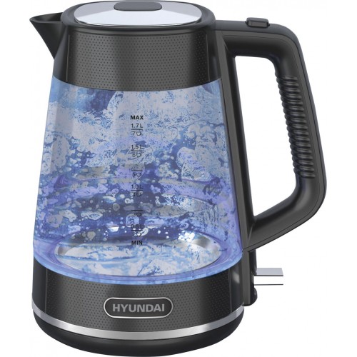 Электрочайник Hyundai HYK-G3503 (черный/серебристый) 