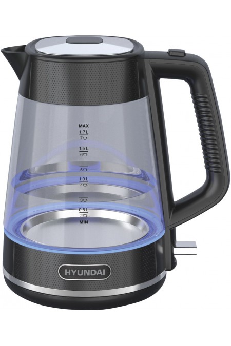 Электрочайник Hyundai HYK-G3503 (черный/серебристый) 1