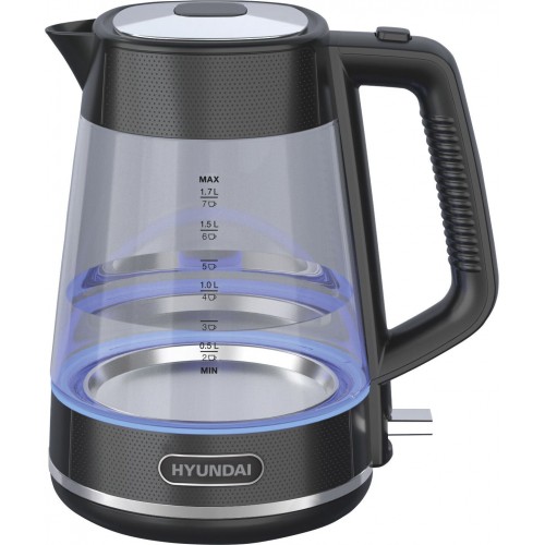 Электрочайник Hyundai HYK-G3503 (черный/серебристый) 1