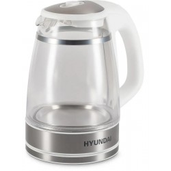 Электрочайник Hyundai HYK-G3506 (белый/серебристый)