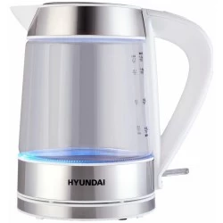 Электрочайник Hyundai HYK-G3606 (белый/серебристый)