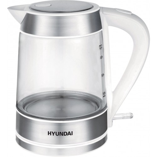 Электрочайник Hyundai HYK-G3606 (белый/серебристый) 1