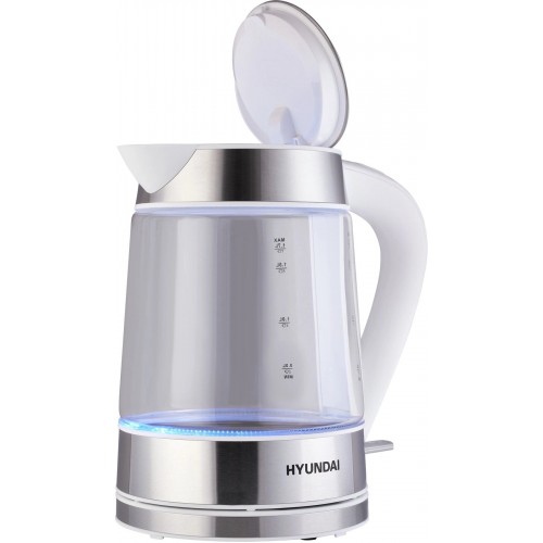 Электрочайник Hyundai HYK-G3606 (белый/серебристый) 4