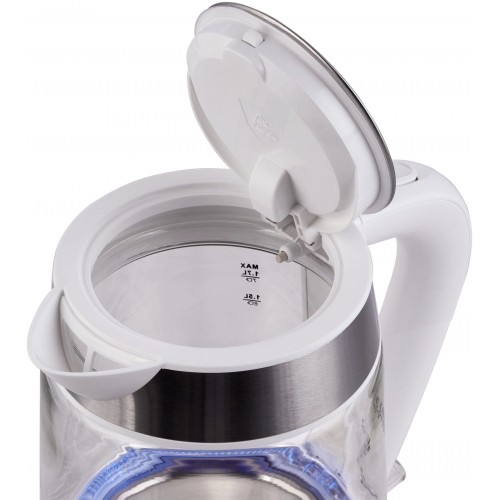 Электрочайник Hyundai HYK-G3606 (белый/серебристый) 5