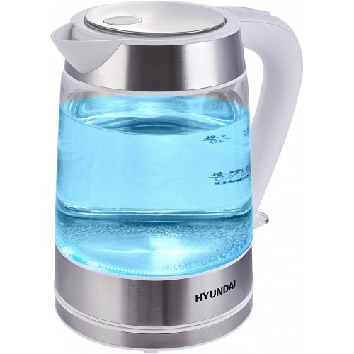 Электрочайник Hyundai HYK-G3606 (белый/серебристый) 7