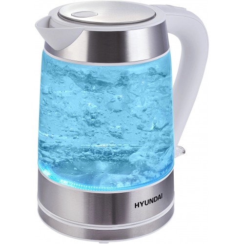 Электрочайник Hyundai HYK-G3606 (белый/серебристый) 8