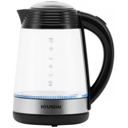 Электрочайник Hyundai HYK-G3803 (черный/серебристый)