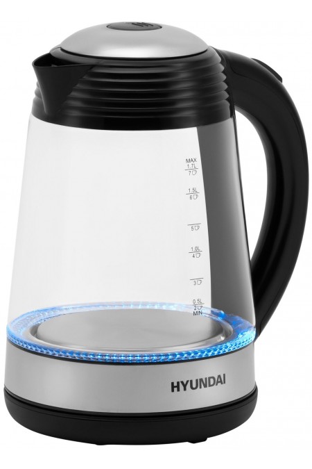 Электрочайник Hyundai HYK-G3803 (черный/серебристый) 2