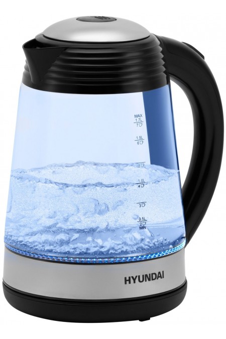 Электрочайник Hyundai HYK-G3803 (черный/серебристый) 3