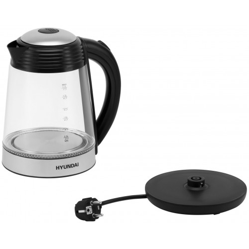 Электрочайник Hyundai HYK-G3803 (черный/серебристый) 5