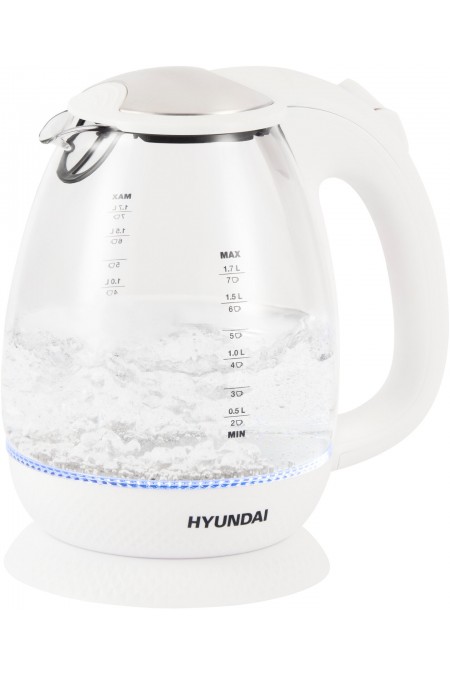 Электрочайник Hyundai HYK-G3805 (белый/прозрачный) 1