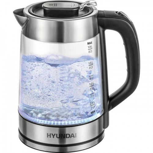 Электрочайник Hyundai HYK-G4015 (черный/серебристый) 