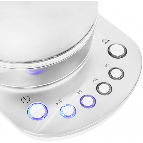 Электрочайник Hyundai HYK-G4033 (белый/серебристый) 1