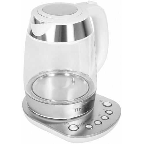 Электрочайник Hyundai HYK-G4033 (белый/серебристый) 4