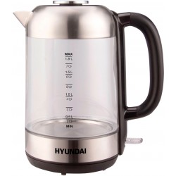 Электрочайник Hyundai HYK-G4034 (черный/серебристый)