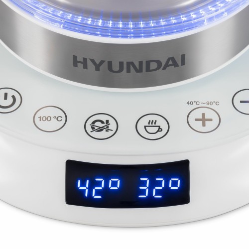 Электрочайник Hyundai HYK-G5507 (белый/серебристый) 6