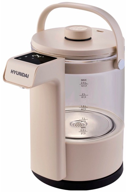 Электрочайник Hyundai HYK-G7700 (кремовый/черный) 