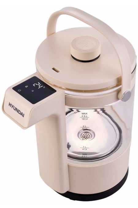 Электрочайник Hyundai HYK-G7700 (кремовый/черный) 2