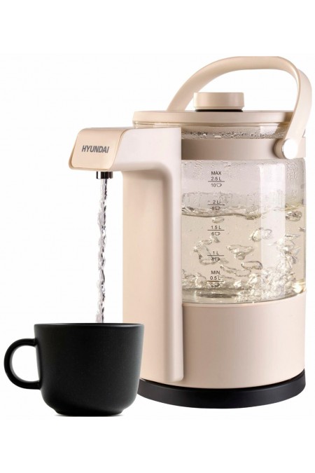 Электрочайник Hyundai HYK-G7700 (кремовый/черный) 6
