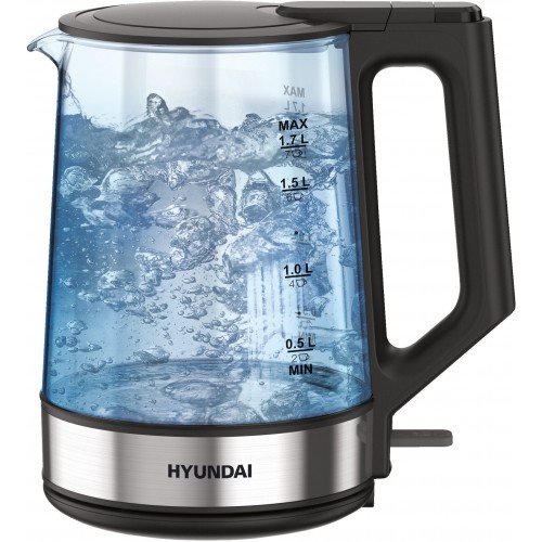Электрочайник Hyundai HYK-G8808 (черный/серебристый) 1