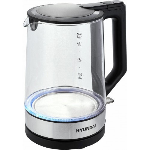 Электрочайник Hyundai HYK-G8808 (черный/серебристый) 7