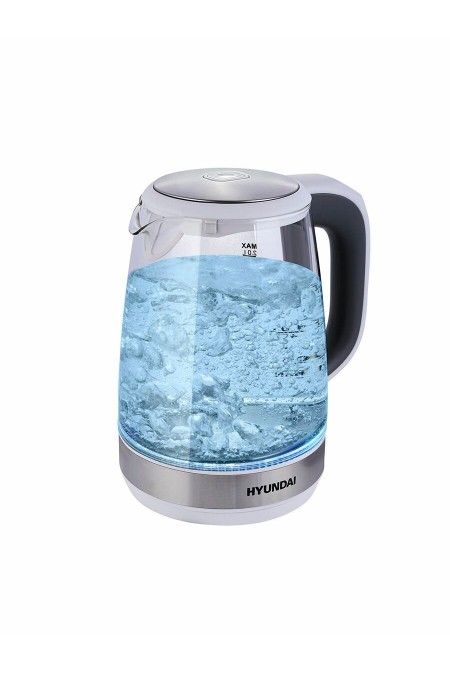 Электрочайник Hyundai HYK-G8880 (серый/серебристый) 5