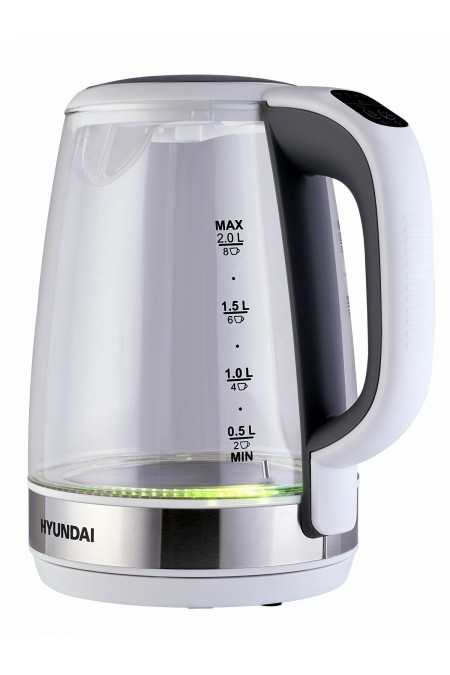 Электрочайник Hyundai HYK-G8880 (серый/серебристый) 8
