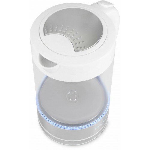 Электрочайник Hyundai HYK-G9990 (белый/серебристый) 8