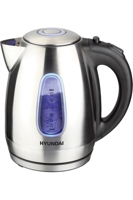 Электрочайник Hyundai HYK-S2402 (серебристый матовый/черный) 
