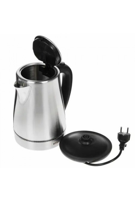 Электрочайник Hyundai HYK-S3020 (серебристый матовый/черный) 4