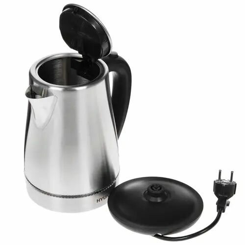 Электрочайник Hyundai HYK-S3020 (серебристый матовый/черный) 9