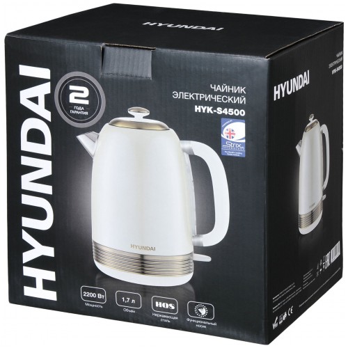 Электрочайник Hyundai HYK-S4500 (жемчужный) 4