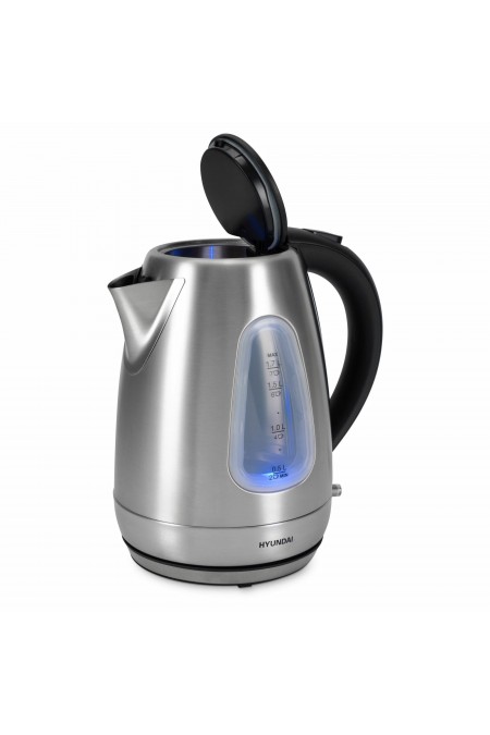 Электрочайник Hyundai HYK-S7407 (серебристый матовый/черный) 2
