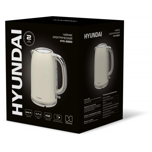 Электрочайник Hyundai HYK-S9900 (молочный) 1