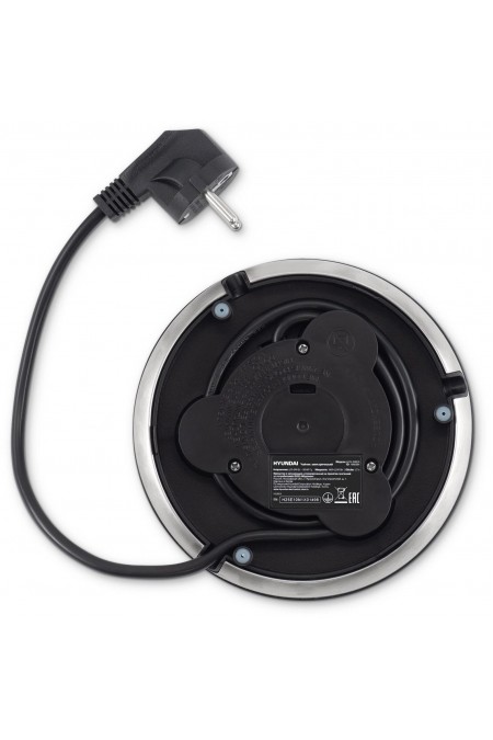 Электрочайник Hyundai HYK-S9909 (серебристый матовый/черный) 4