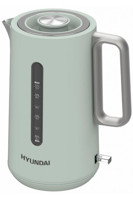 Электрочайник Hyundai HYK-S9999 (светло-зеленый/серебристый) 