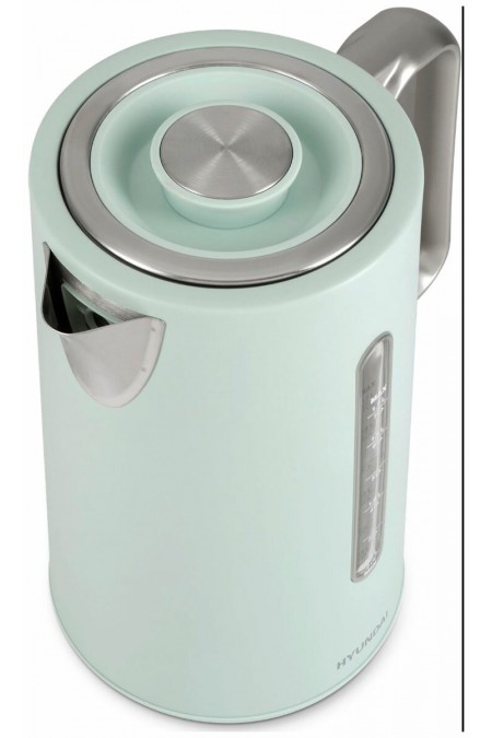 Электрочайник Hyundai HYK-S9999 (светло-зеленый/серебристый) 3