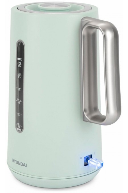 Электрочайник Hyundai HYK-S9999 (светло-зеленый/серебристый) 5